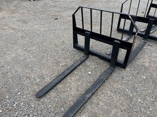 Unused 48” Tomahawk Skid Loader Pallet Forks