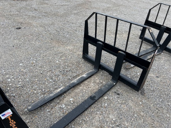 Unused 48” Tomahawk Skid Loader Pallet Forks