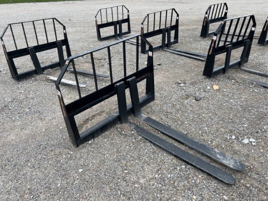 Unused 48” Tomahawk Skid Loader Pallet Forks