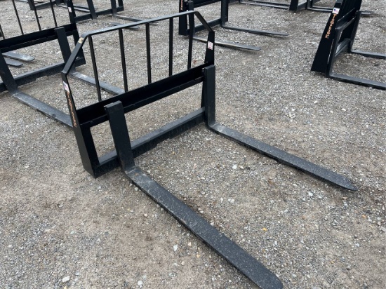 Unused 48” Tomahawk Skid Loader Pallet Forks