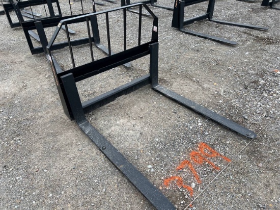 Unused 48” Tomahawk Skid Loader Pallet Forks