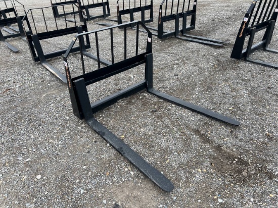 Unused 48” Tomahawk Skid Loader Pallet Forks