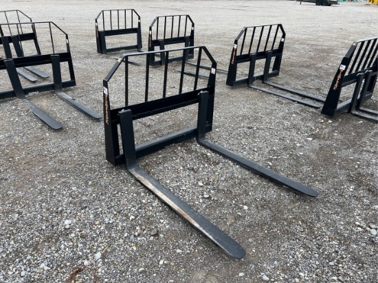 Unused 48” Tomahawk Skid Loader Pallet Forks