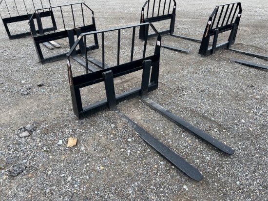 Unused 48” Tomahawk Skid Loader Pallet Forks