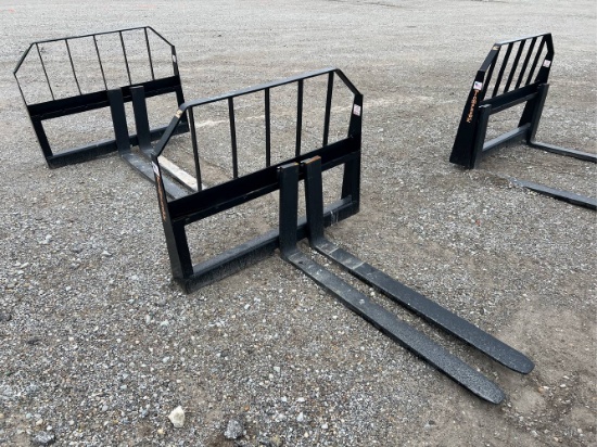 Unused 48” Tomahawk Skid Loader Pallet Forks