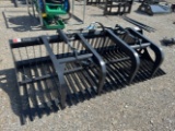 Unused 84” JCT Skid Loader Grapple Bucket