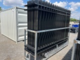 Unused 9’ Metal Fence