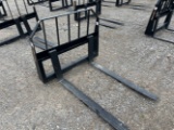 Unused 48” Tomahawk Skid Loader Pallet Forks
