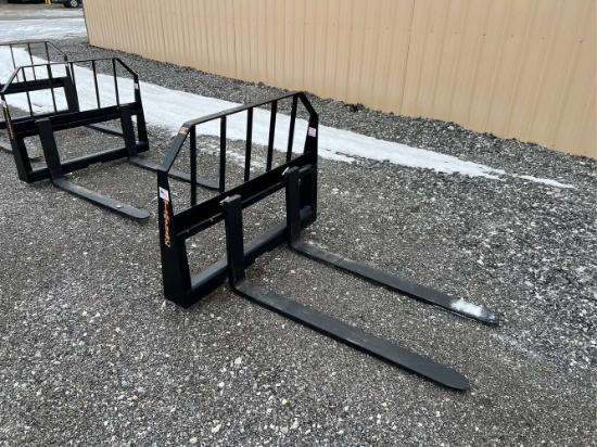 Unused 48” Tomahawk Skid Loader Pallet Forks