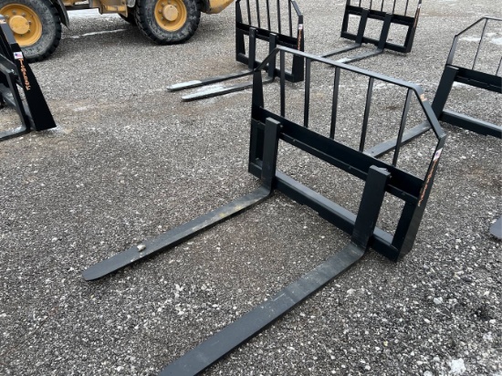 Unused 48” Tomahawk Skid Loader Pallet Forks