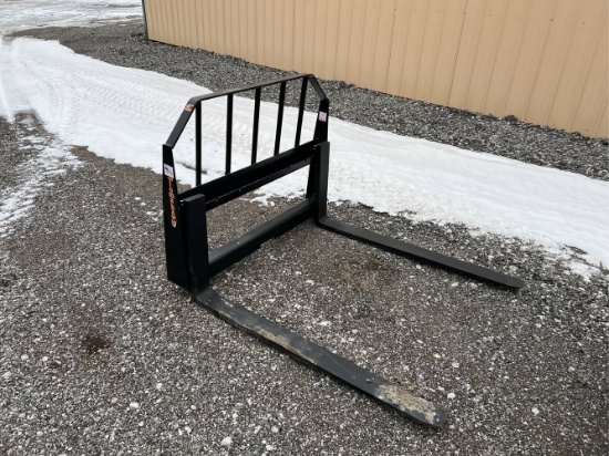 Unused 48” Tomahawk Skid Loader Pallet Forks