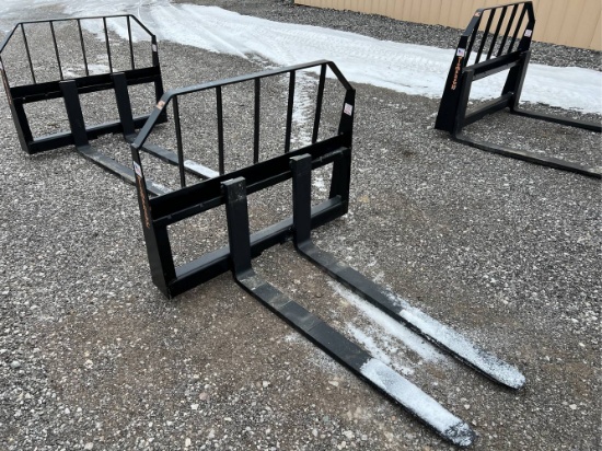 Unused 48” Tomahawk Skid Loader Pallet Forks