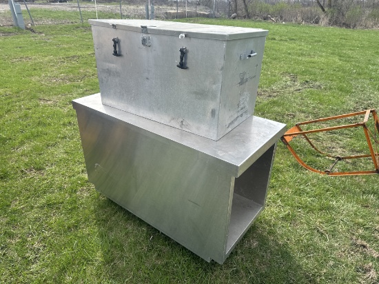 Aluminum Truck Side Tool Box, Aluminum Rolling Cart