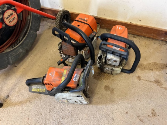 (3) STIHL Chainsaw Heads