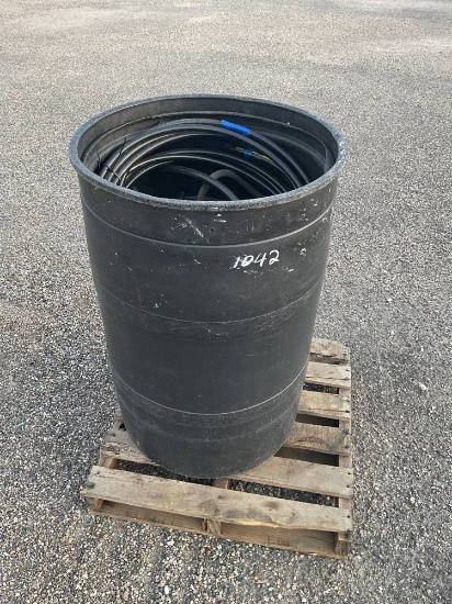 Plastic Barrel of Copper Wire Scraps
