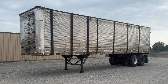 1963 Fruehauf 40' Modified Open-Top Bulk Material Hauling Trailer