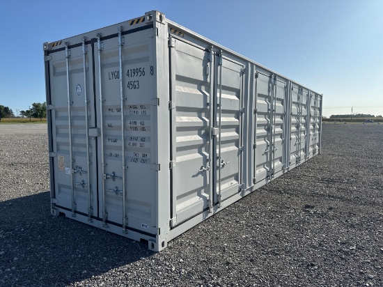 40’ New Shipping Container with 4 Side Entry Doors