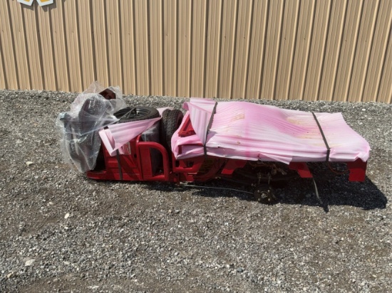Unused Red Electric Tricycle