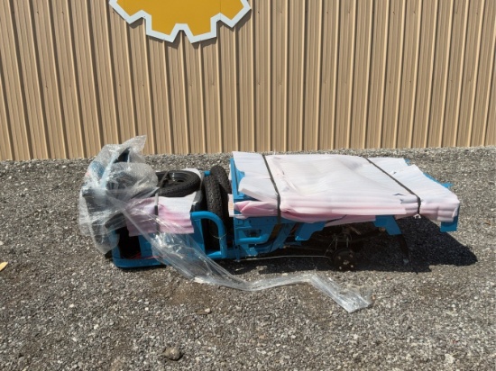 Unused Blue Electric Tricycle
