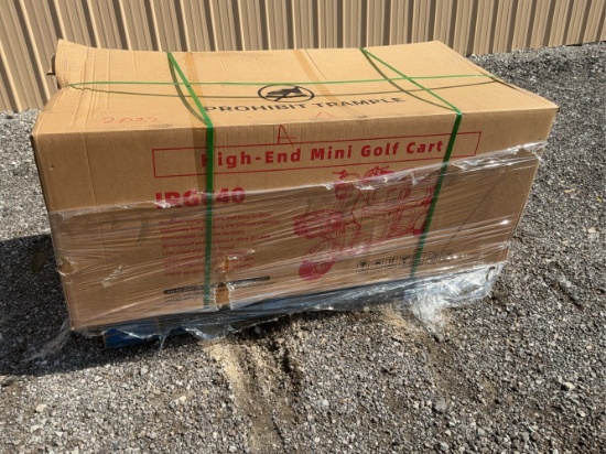 Unused Red High End Mini Golf Cart