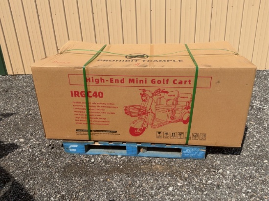 Unused Green High End Mini Golf Cart