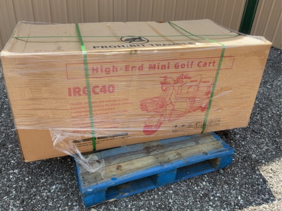 Unused Purple High End Mini Golf Cart