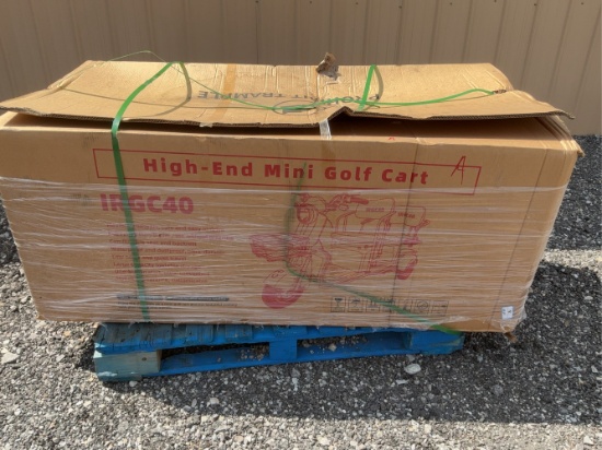 Unused Purple High End Mini Golf Cart
