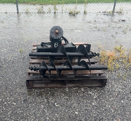 Unused Hydraulic Auger And For Mini Skid Loader