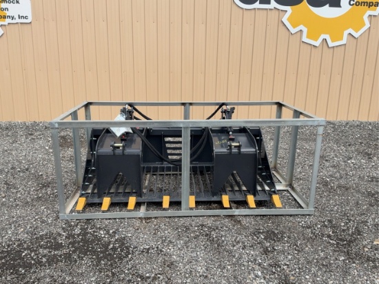Unused LandHonor 72” Rock Grapple Bucket For Skid Loader