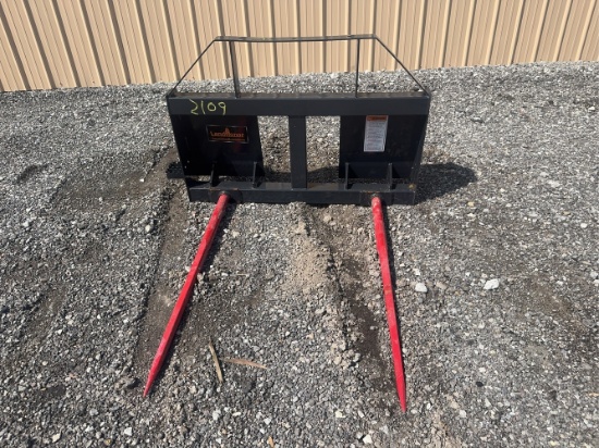 Unused LandHonor 45” Bale Spear Skid Loader
