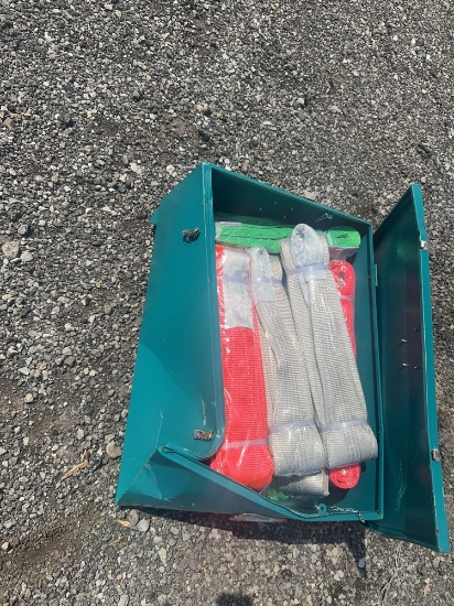 Unused Metal Box Of Lifting Staps