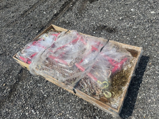Unused LandHonor 5400# Ratchet Binders And G70 Chains