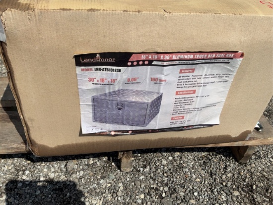 Unused 18X18X30 Aluminum Truck Bed Tool Box