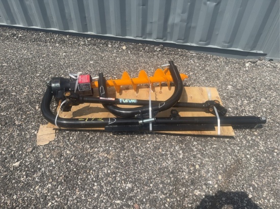 Unused Future Three Point Posthole Digger With 6” Auger Bit