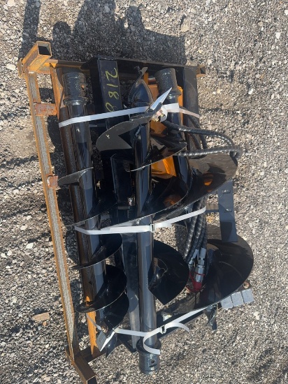 Unused Future Auger Attachment For Skid Loader