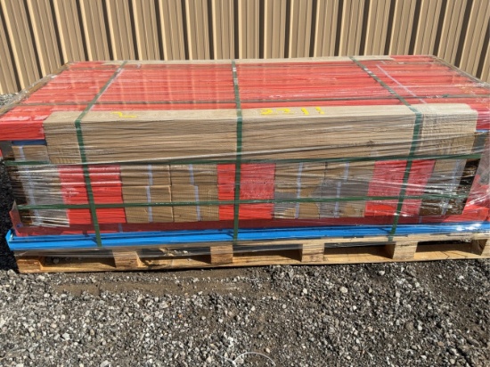 Unused 40' 6 Section Heavy Duty Metal Shelves