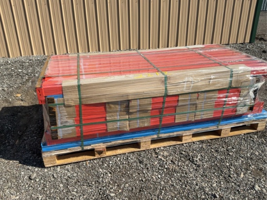 Unused 40' 6 Section Heavy Duty Metal Shelves