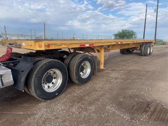 1980 Great Dane FBTL 65 Stretch Flatbed Trailer