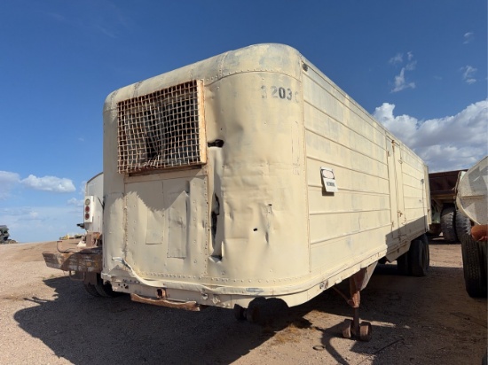 Brown 30’ Van Trailer with Contents