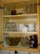 (K) CONTENTS OF FIRST CABINET TO INCLUDE, COKE GLASSES, KELLOGG'S CEREAL BOWL, EAGLE SNACK BOWLS,