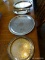 (DR) LOT OF 4 LARGE SILVER-PLATE SERVING TRAYS