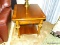 (FR) BASSETT END TABLE, 25 1/2''L 28''W 24''H, HAS ONE DRAWER AND ONE SHELF