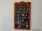 (DR) SPOON DISPLAY CASE 13 1/2''L 24''H W/ MISC. SPOONS TO INCLUDE, MOSCOW, HAWAII, HOLLAND, CAPE