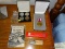 (MBR) CONTENTS ON TOP OF NIGHTSTAND, US SERVICE METAL, COLLECTION OF 6 CHALLENGE COINS, MARINE BAND