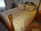 (MBR) BED LINENS TO INCLUDE QUILTED BED SPREAD, PILLOW COVERS, DECORATIVE PILLOWS