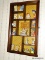 (K) WALL HANGING SHADOW BOX W/ FIGURINES, 12''L 20.5''H, LEFTON CHINA AND OTHERS