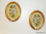 (FR) PAIR OF CAPODIMONTE STYLE WALL PLAQUES, 14 1/2''L 11''H
