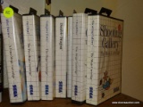 (FBB) SEGA 7 GAME CASES FROM 1988, INCLUDES INSTRUCTIONS BUT NO GAMES, AFTER BURNER, OUTRUN,