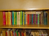 (BBB) SHELF #1, BOOKCASE #2 MIXED BOOK LOT, MYSTERY AND CRIME.