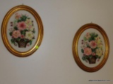 (MBR) PAIR OF CAPODIMONTE WALL PLAQUES, 14''H 11''W